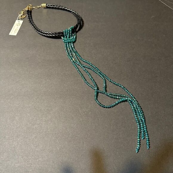 Amrita Singh Teal-Green Noho Evening Choker - Picture 7 of 7